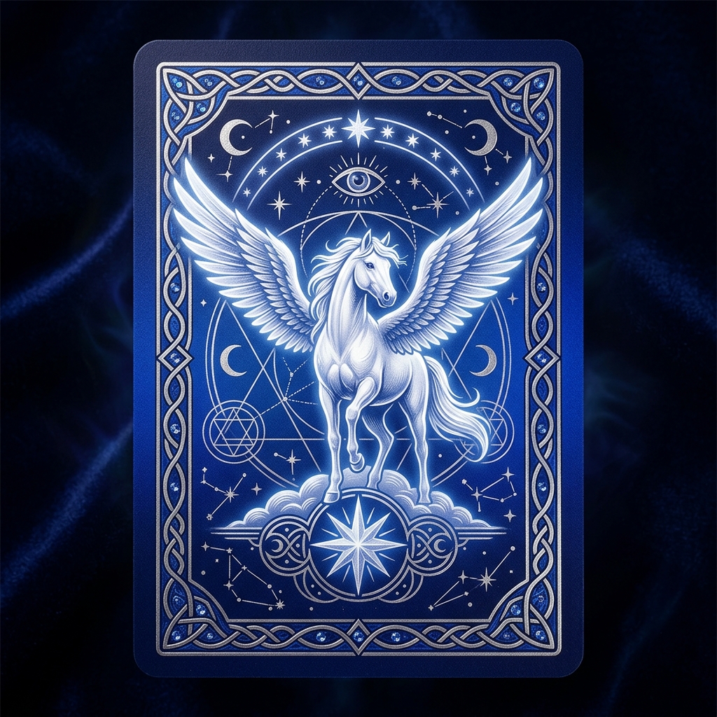 Celestial Pegasus Tarot card back